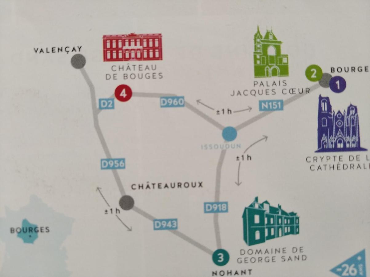 Aparthotel Le Logis De Saint Cyr Issoudun Zewnętrze zdjęcie